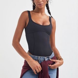 For love and lemons navy bodysuit thong size small